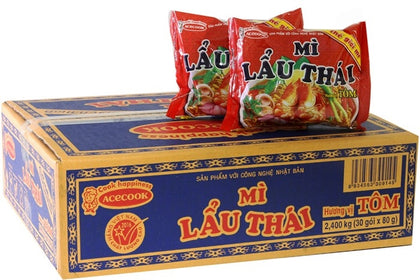 Mì lẩu thái hương vị tôm - Lau Thai ACECOOK Instant Noodle Shrimp Flavor
