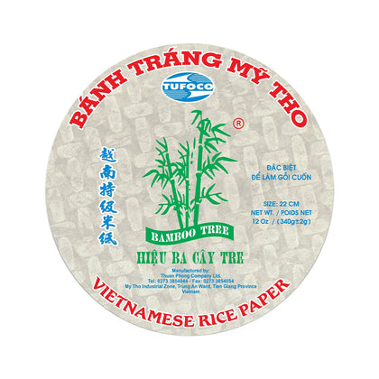Bánh Tráng gỏi cuốn - Ba Cây Tre - Summer Rolls - Round 16cm 340g
