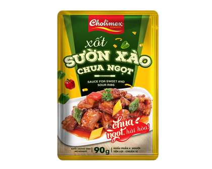 Xốt Sườn Xào Chua Ngọt - Cholimex - Sweet and Sour Pork Ribs 90G