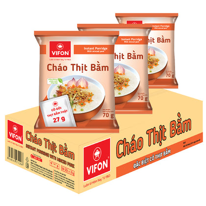 Cháo Thịt Bằm - VIFON - Porridge Pork Mince Flavour 70G x 50