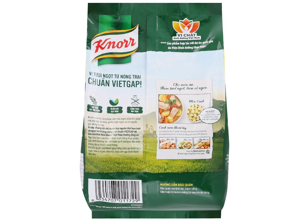 Hạt nêm xương ống - Knorr 1.8kg - Knorr seasoning powder (with pork flavour) - 1.8kg