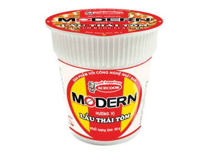 Mì Modern ly - 65g(Modern instant noodles with Thai shrimp Hot pot flaour handy)