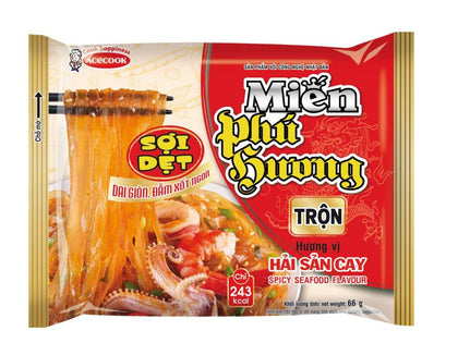Miến Phú Hương Trộn Vị Hải Sản Cay - ACECOOK - Mixed Phu Huong Vermicelli with Spicy Seafood Flavor 66G