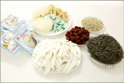 Nguyên liệu nấu sâm bổ lượng bịch Hùng Tuấn*100gr(Hung Tuan Ingredients for making ginseng are nutritious)