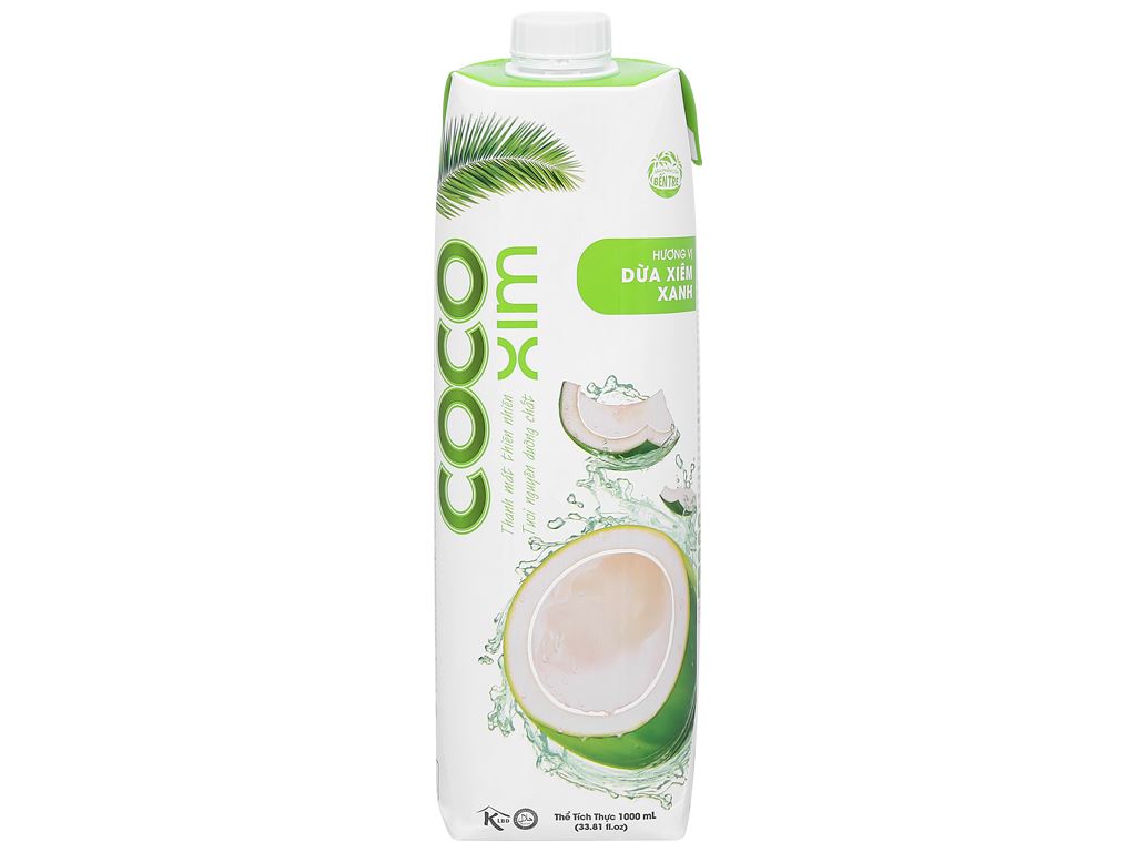 Nước dừa đóng hộp Cocoxim Xanh 1000ml - Cocoxim canned coconut water (Green) - 1000ml