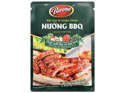 Xốt Gia Vị Hoàn Chỉnh Barona - Nướng BBQ 80g(Barona sauce for BBQ)