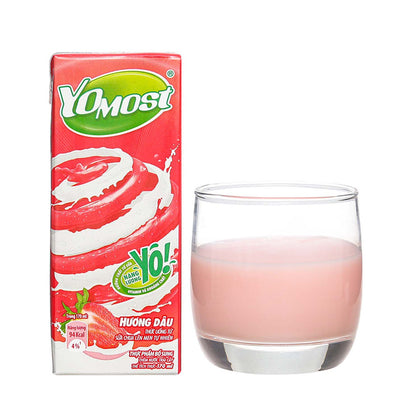 Sữa Chua Uống Hương Dâu - YOMOST - Strawberry Yogurt Drink 170ML