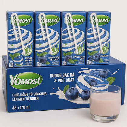 Sữa Chua Uống Hương Việt Quất - YOMOST - Blue Berry Yogurt Drink 170ML