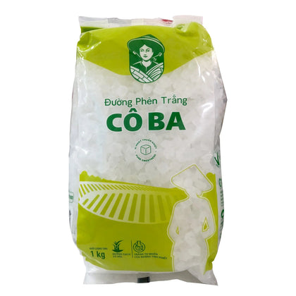 Đường Phèn Trắng Cô Ba 1kg - Co Ba rock sugar