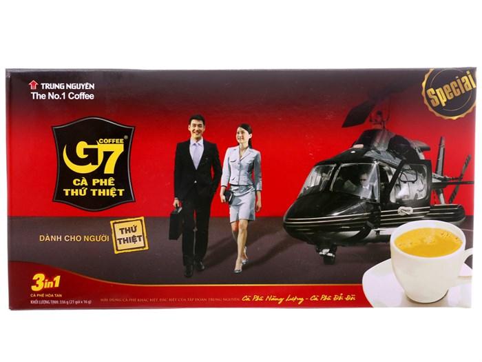 Trung Nguyên G7 3 in 1 hộp 16g*21(Trung Nguyen G7 3in1 인스턴트 커피)