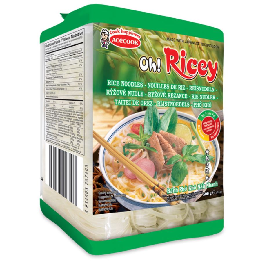 Dried Rice Noodle - OH!RICEY 500g -  Sợi Phở khô