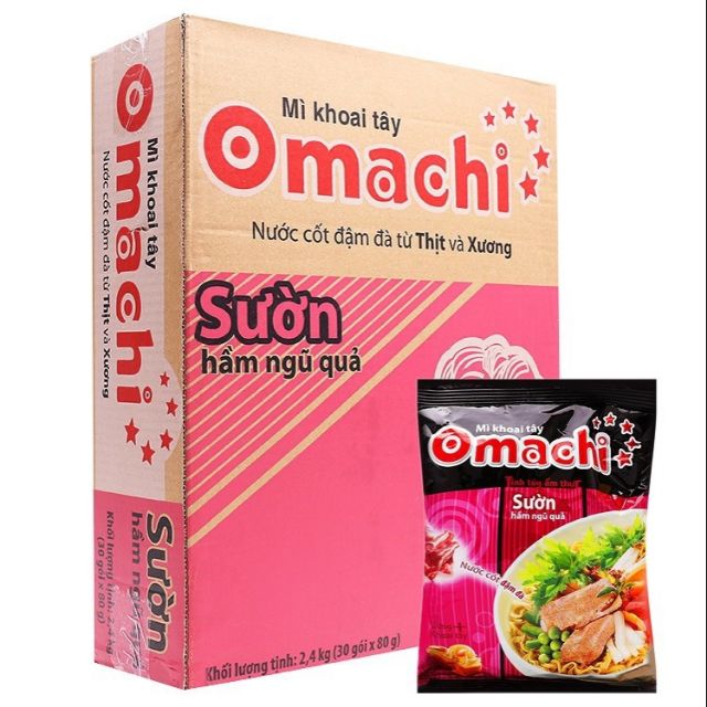 Mì Ăn Liền Omachi Sườn Hầm - Box of 30