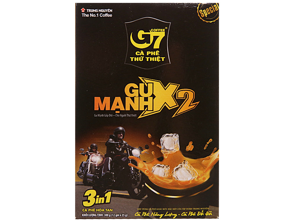 Trung Nguyên G7 Gu Mạnh X2 3 in 1 300g (Trung Nguyen G7 Strong X2 3in1 instant coffee)