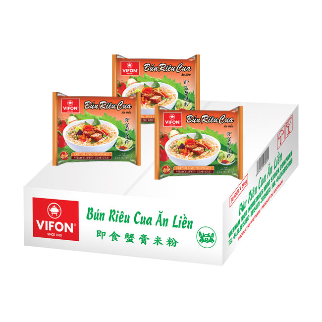 Bún Riêu Cua - VIFON - 즉석 쌀 당면 사워 크랩 수프