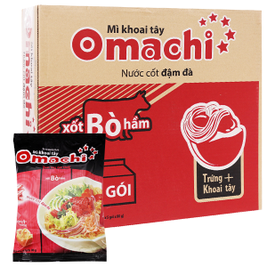 Mì Ăn Liền Omachi Bò Hầm - Box of 30
