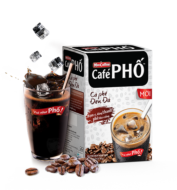 Cafe Phố Instant Coffee 2 in 1 - 16g x 10 gói