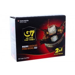 Trung Nguyên G7 đen đá 2in1 hộp - 16g*15(Trung Nguyen G7 Black 2in1 instant coffee)