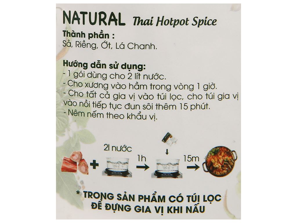 Gia vị lẩu Thái DH Food gói 26g