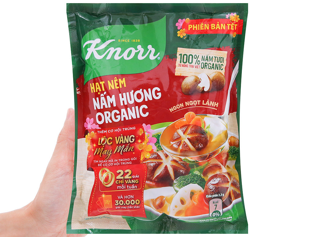 Hạt nêm Chay nấm Hương Knorr - 380g(Knorr mushroom seasoning powder)